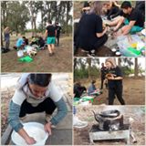 Image may contain: 2 people, people smiling, outdoor